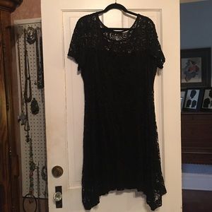 Dressy black lace dress
